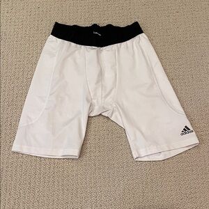 Adidas Boys Sport shorts Sliding shorts  White Shorts with Black Waistband